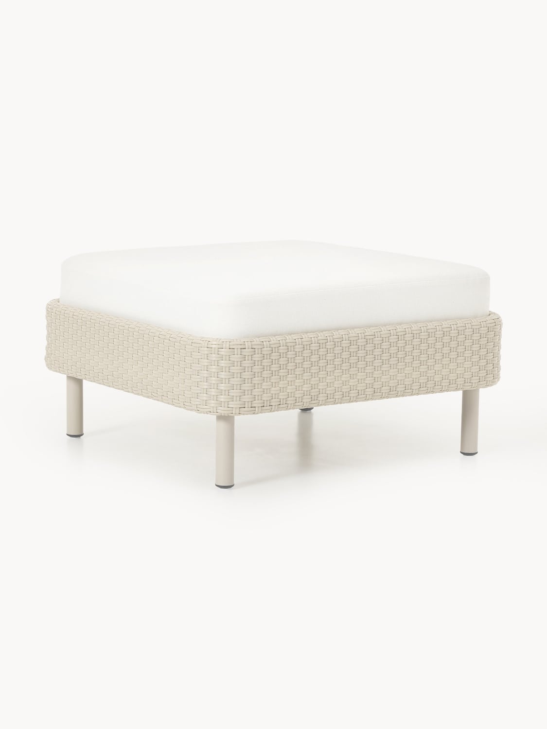 Hani Garden Sofa Ottoman with Protective Cover — Off-White