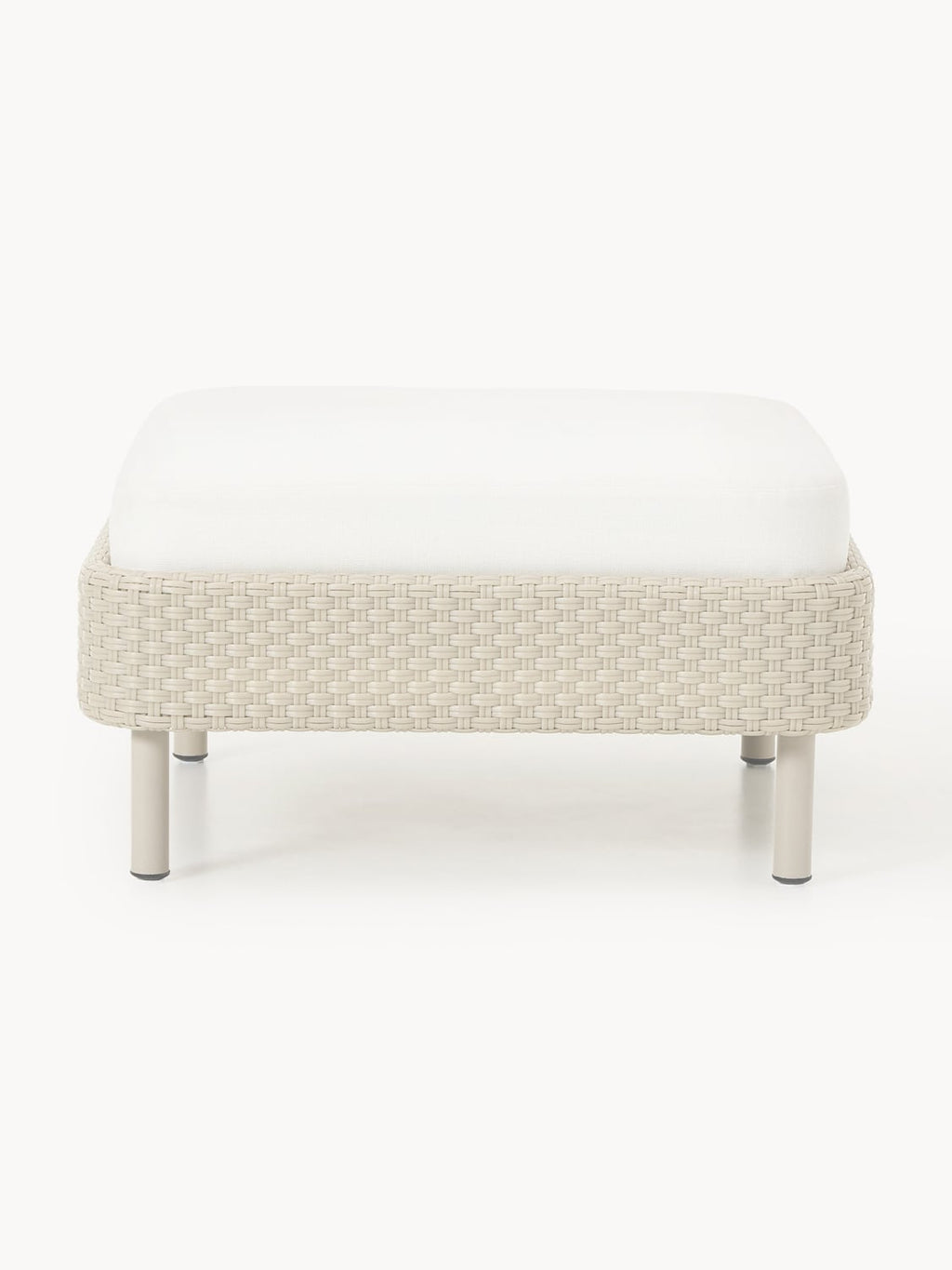 Hani Garden Sofa Ottoman with Protective Cover — Off-White