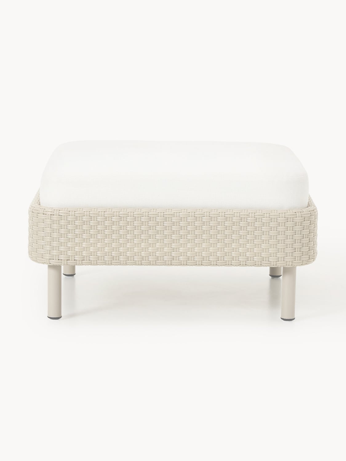 Hani Garden Sofa Ottoman with Protective Cover — Off-White
