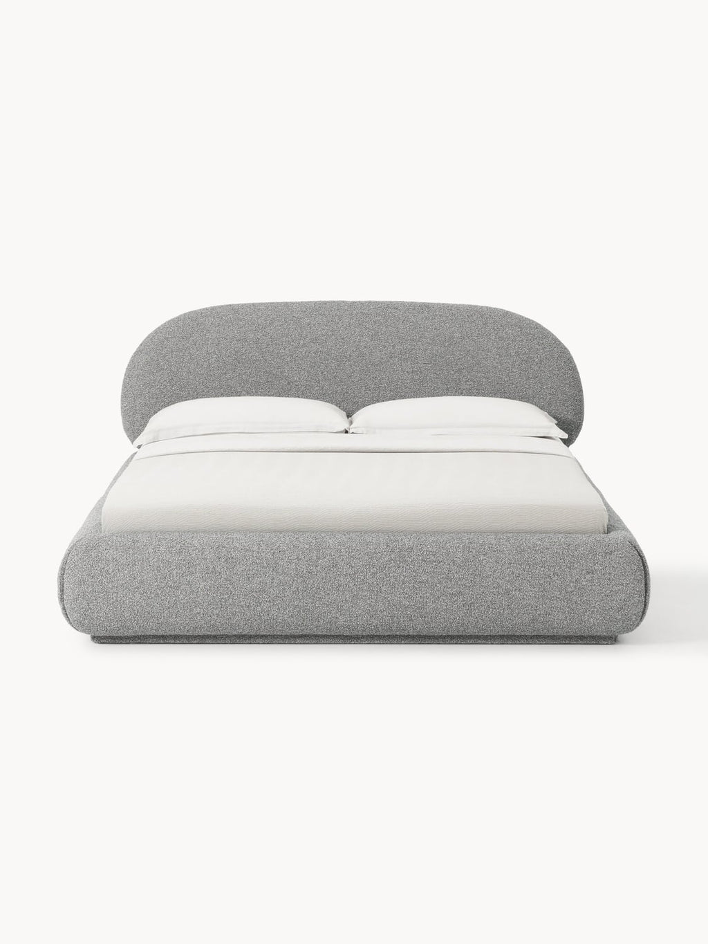Alba Bouclé Upholstered Bed — Lilac
