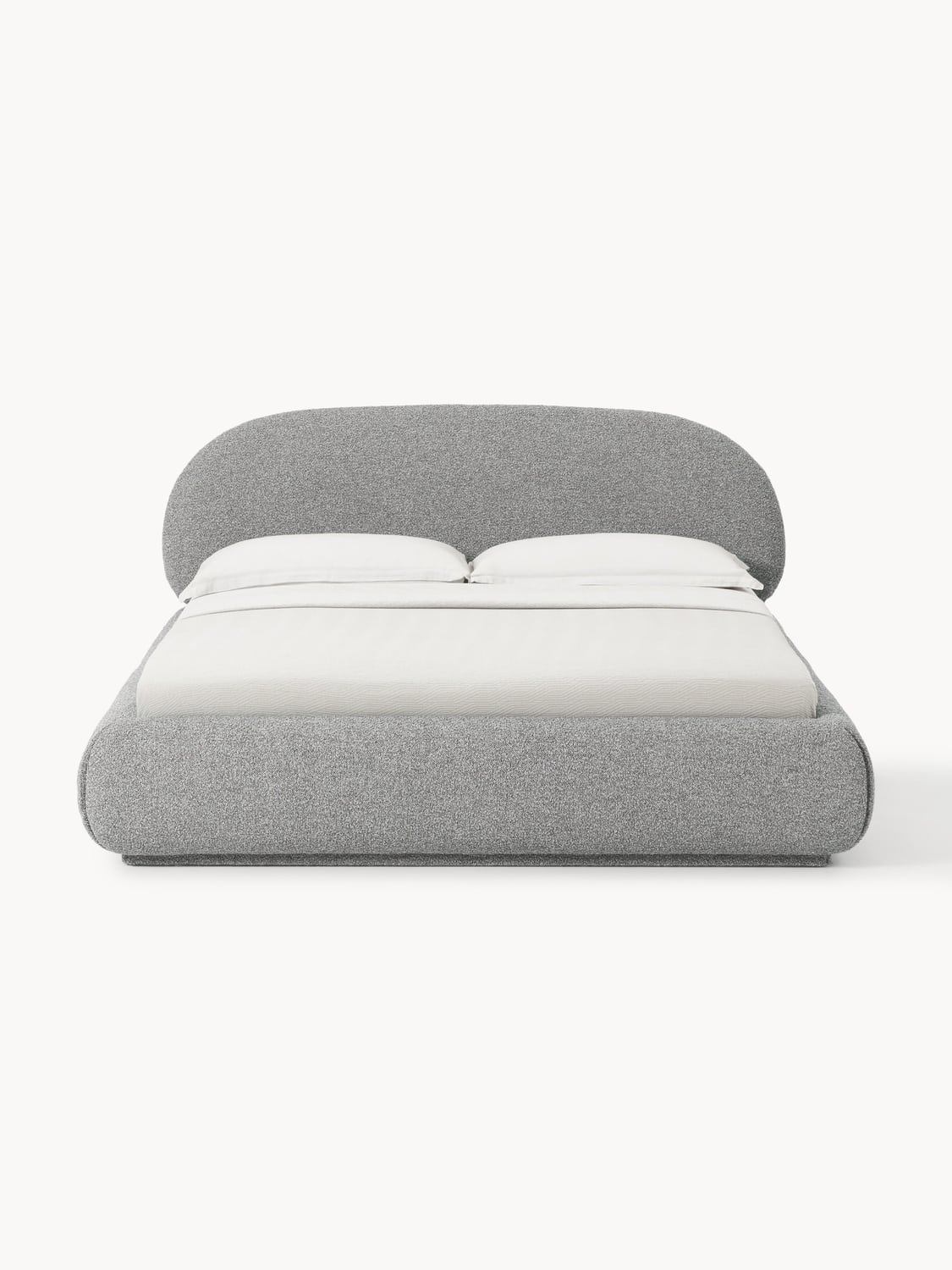 Alba Bouclé Upholstered Bed — Lilac