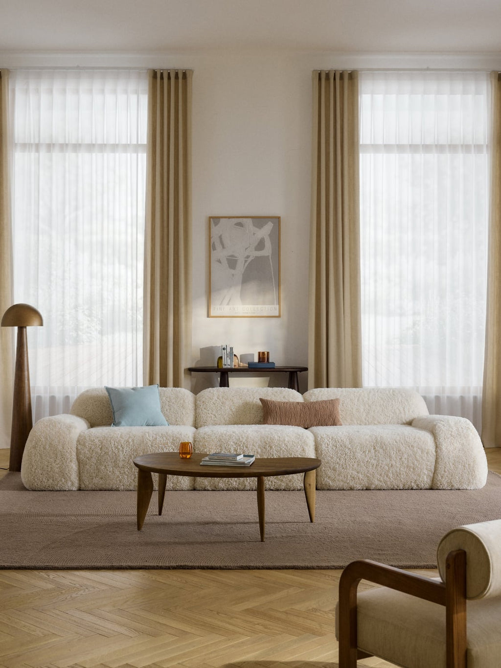 Wolke Modular Teddy-Sofa (4-seater)