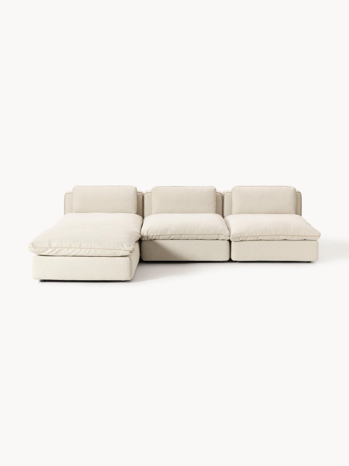 Felix Modular XL Sofa with Ottoman (left/right) — Light Grey