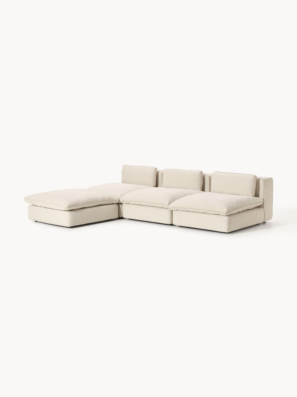 Felix Modular XL Sofa with Ottoman (left/right) — Light Grey