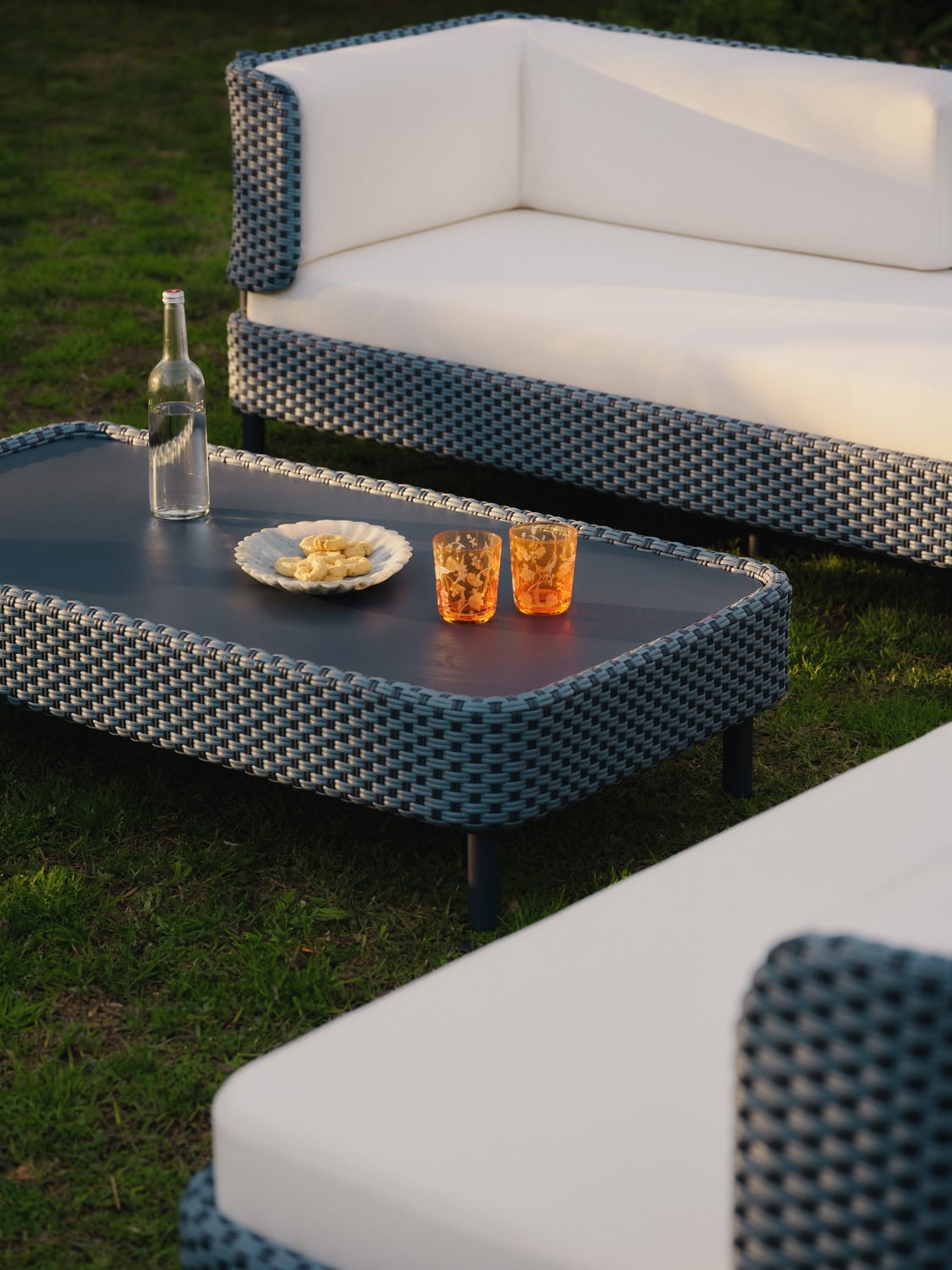 Hani Garden Coffee Table with Protective Cover — Grey