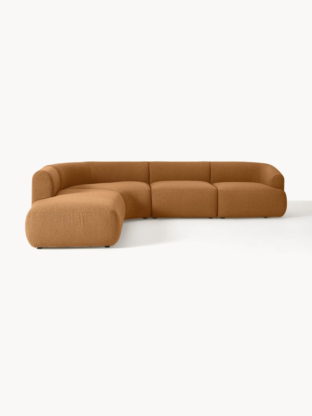 Sofia Modular Bouclé Corner Sofa (4-seater) — Camel