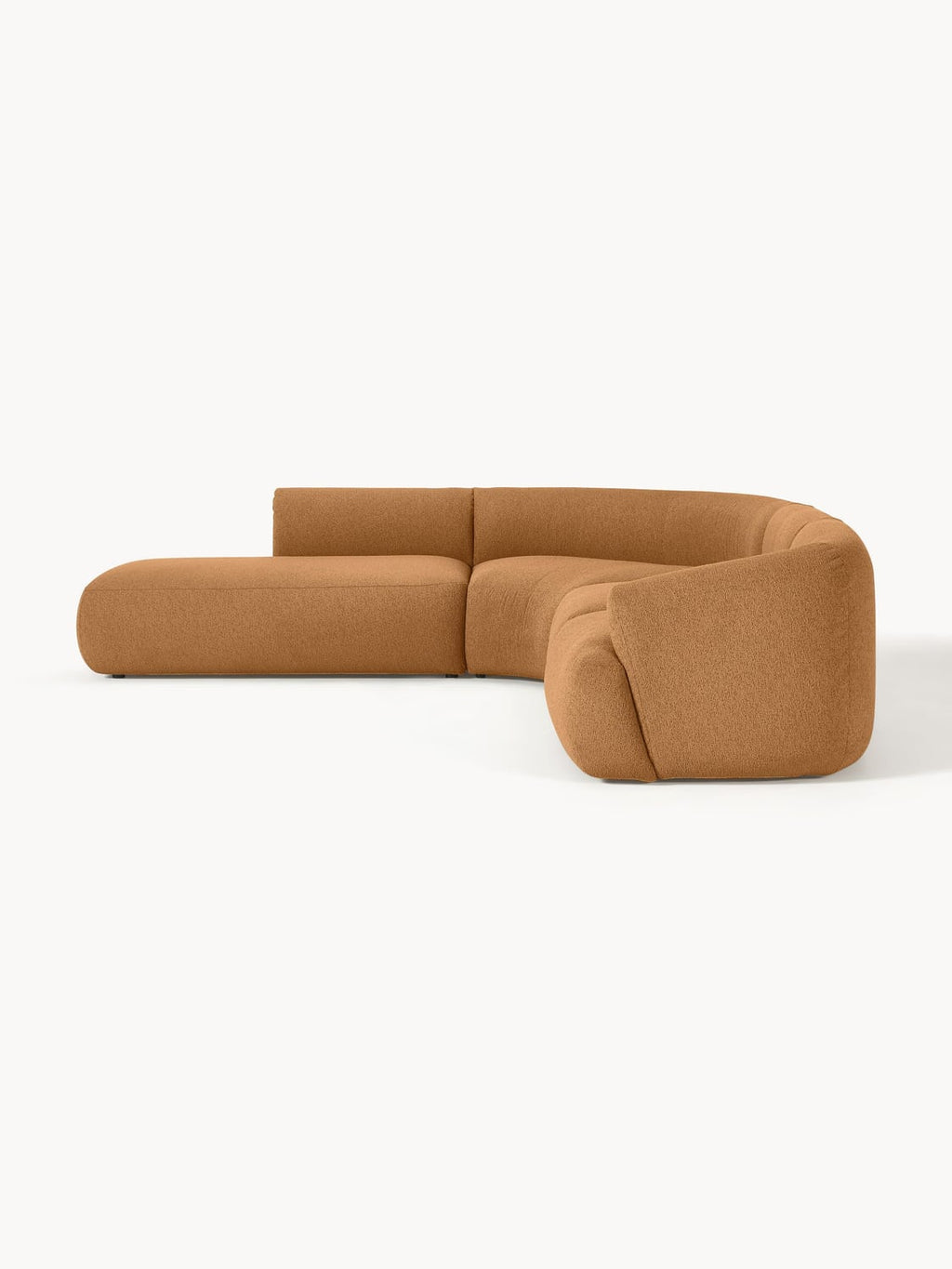 Sofia Modular Bouclé Corner Sofa (4-seater) — Camel