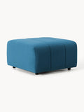 Lena Velvet-Sofa Ottoman — Teal