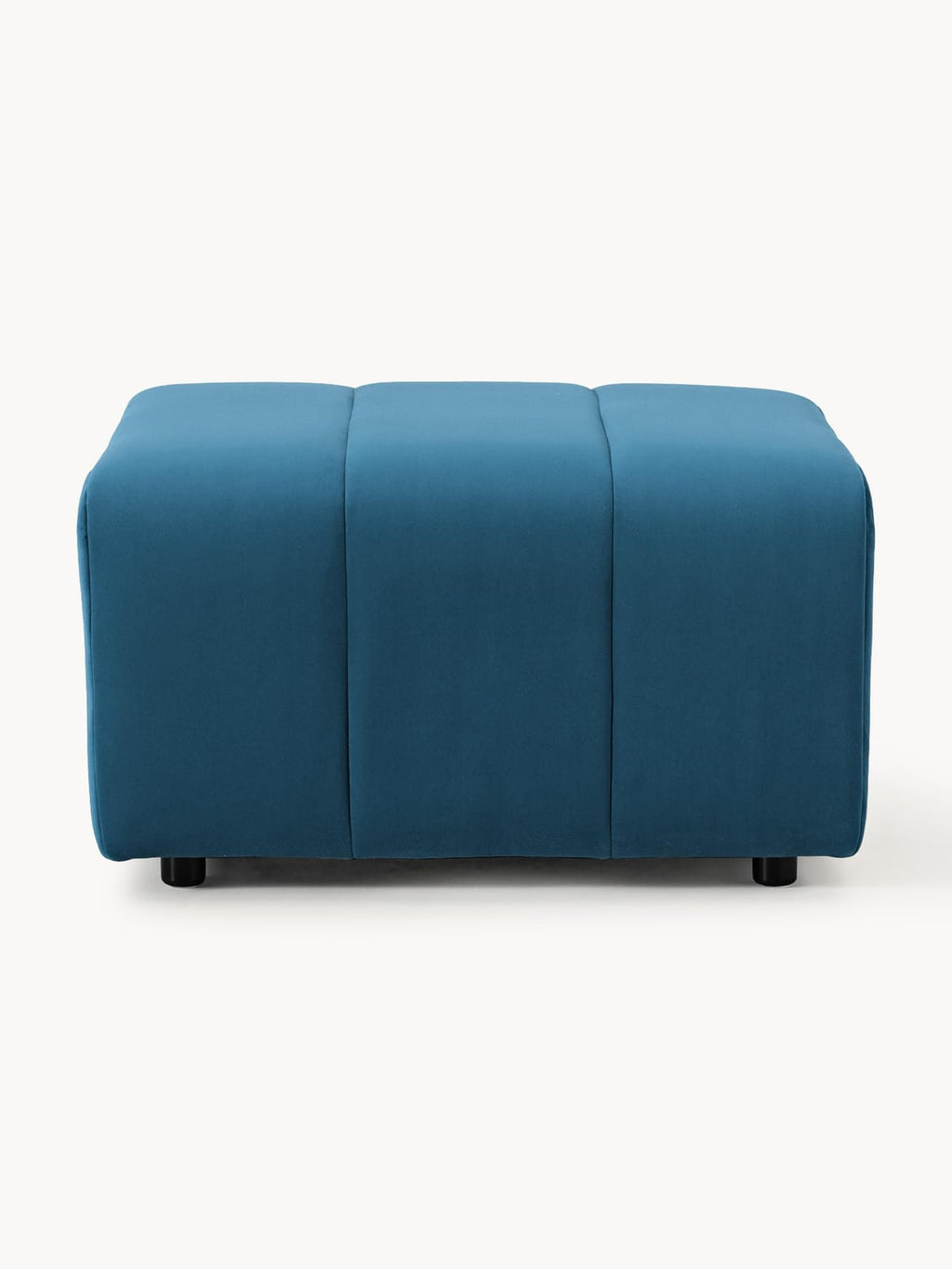 Lena Velvet-Sofa Ottoman — Teal