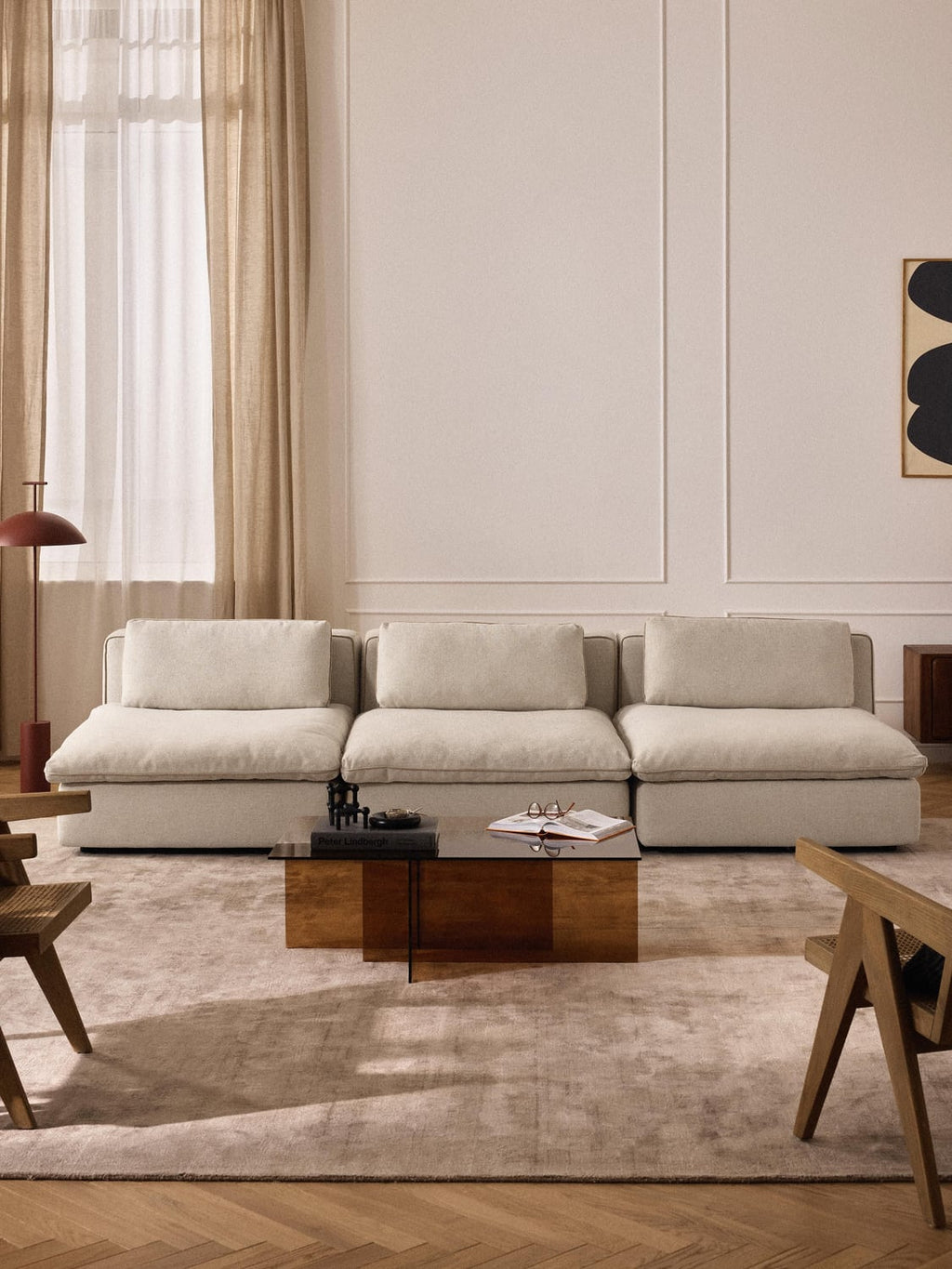 Felix Modular Sofa (3-seater) — Blush