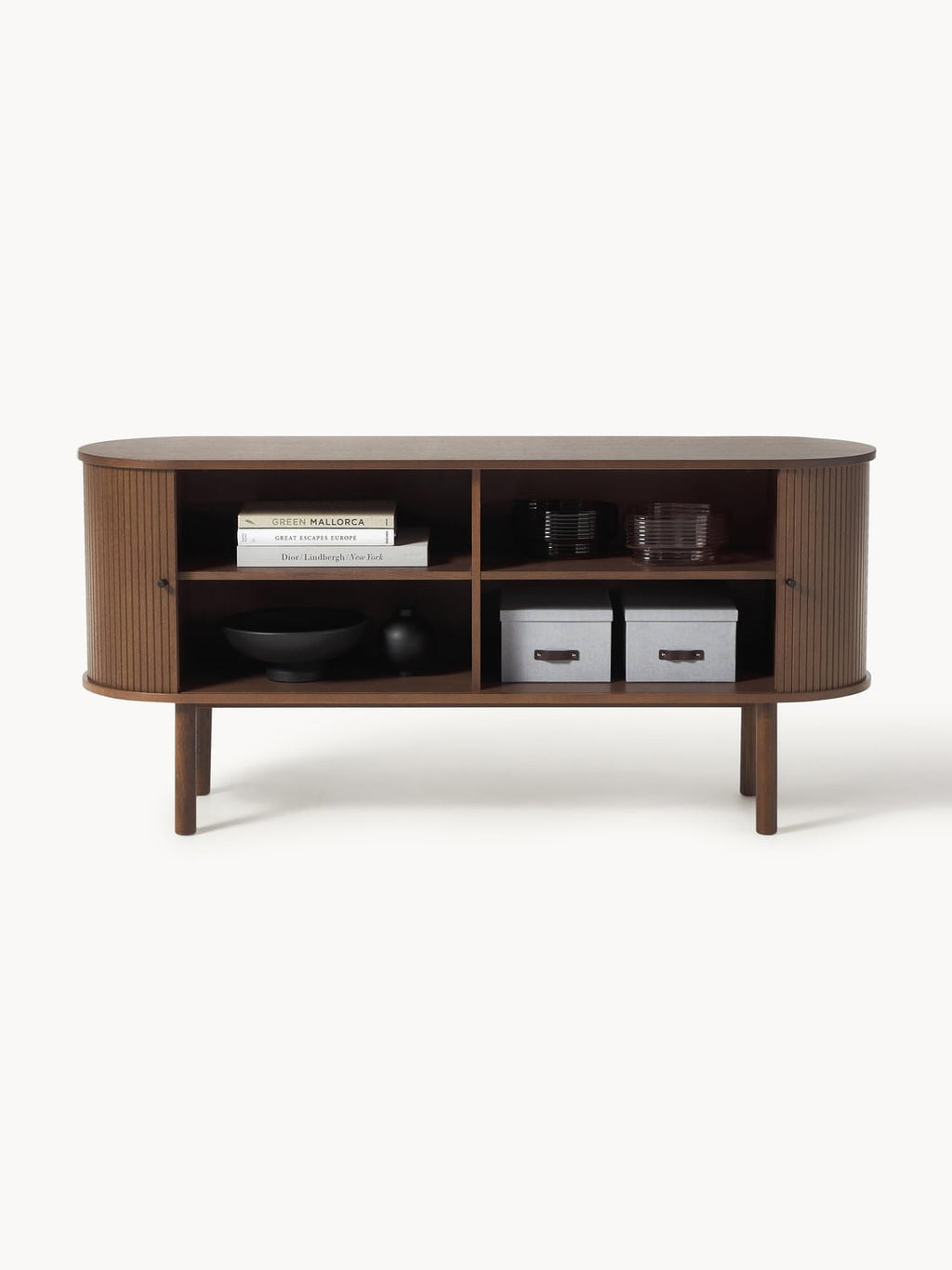 Calary Sideboard with Fluted Front — Brown