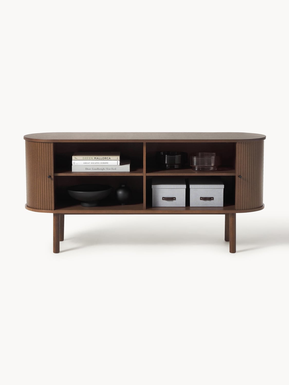 Calary Sideboard with Fluted Front — Brown