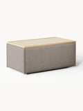Lennon Sofa Ottoman with Storage — Clay
