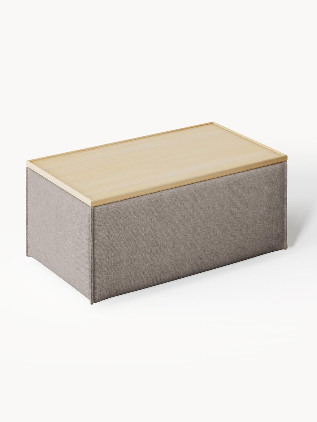 Lennon Sofa Ottoman with Storage — Clay