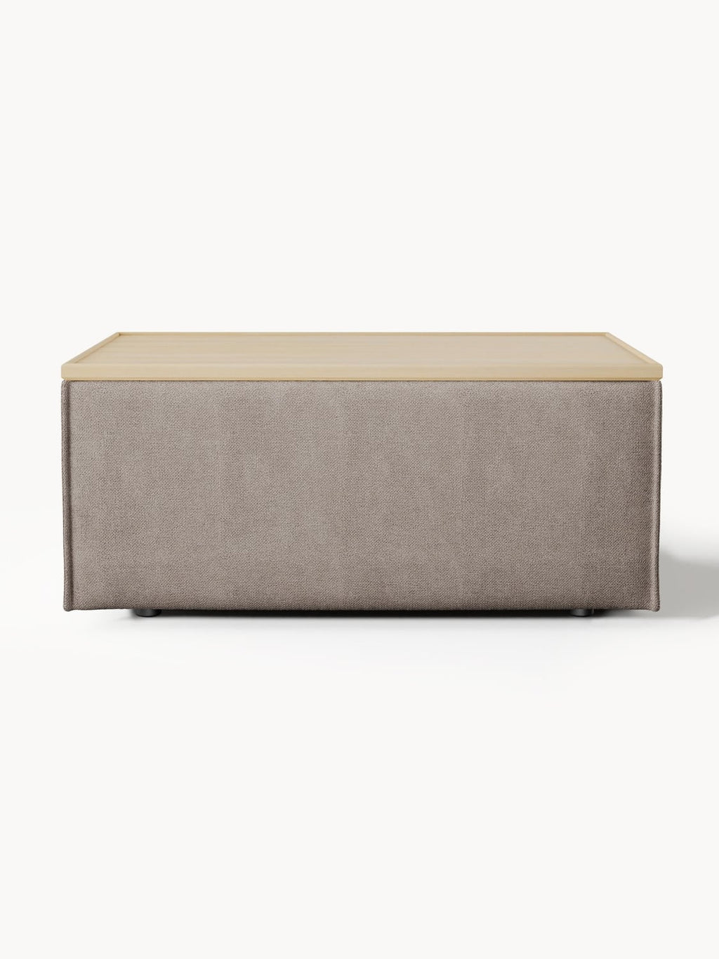 Lennon Sofa Ottoman with Storage — Clay