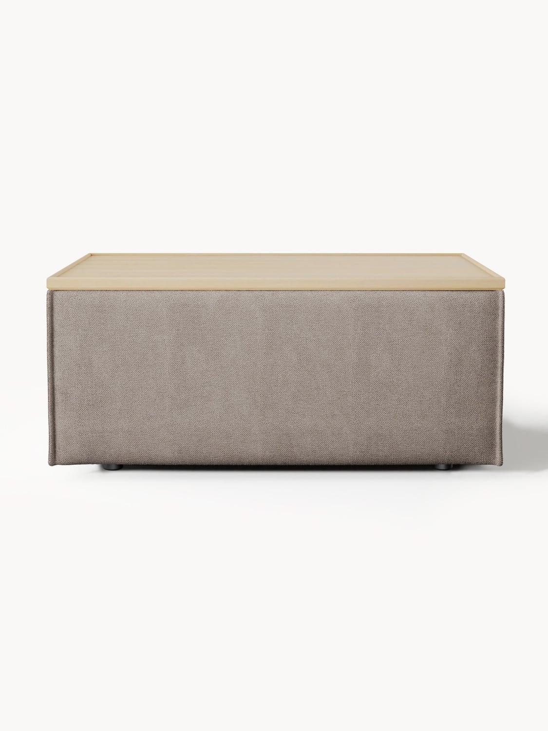 Lennon Sofa Ottoman with Storage — Clay