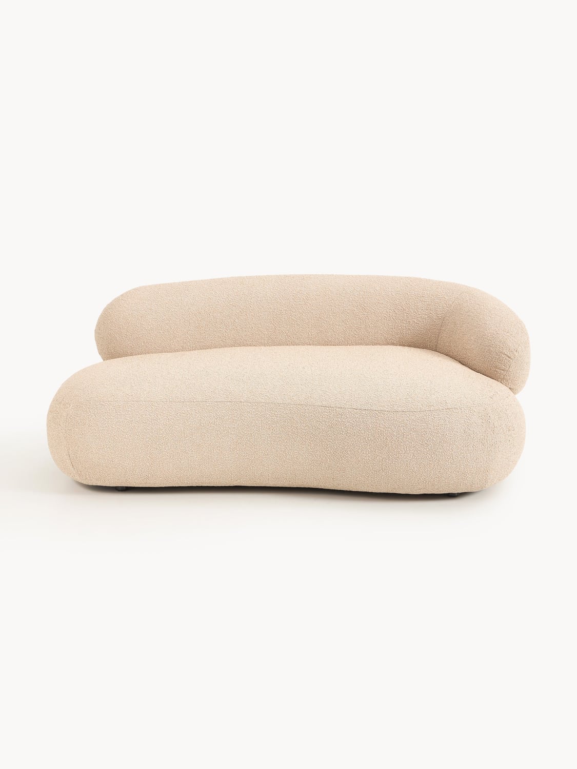 Alba Bouclé Sofa (2-seater) — Beige