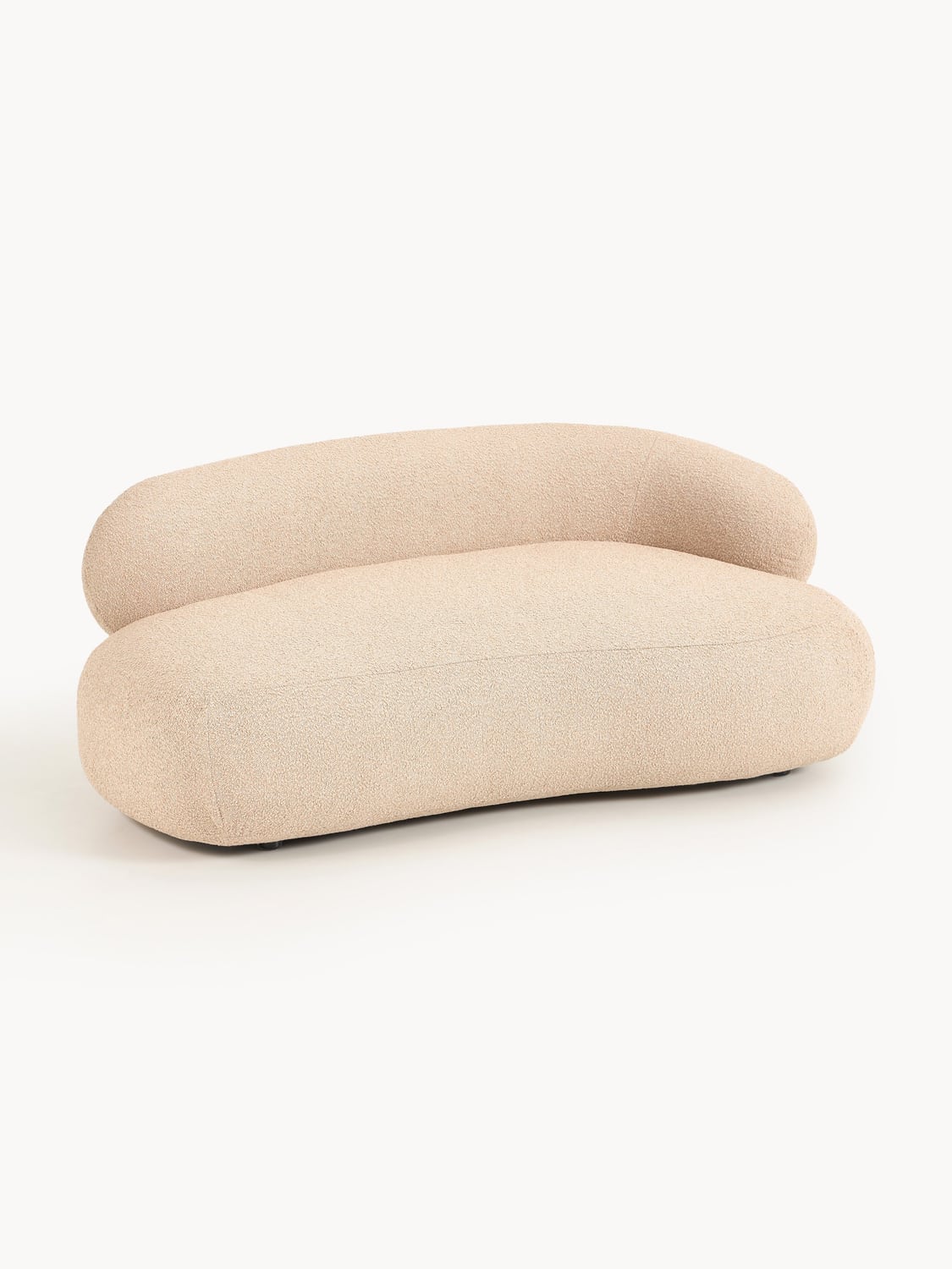 Alba Bouclé Sofa (2-seater) — Beige