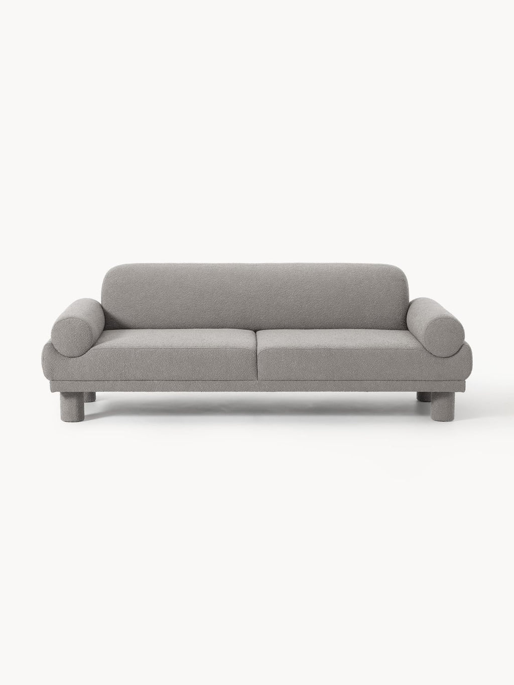 Lilo Bouclé Sofa (3-seater) — Grey