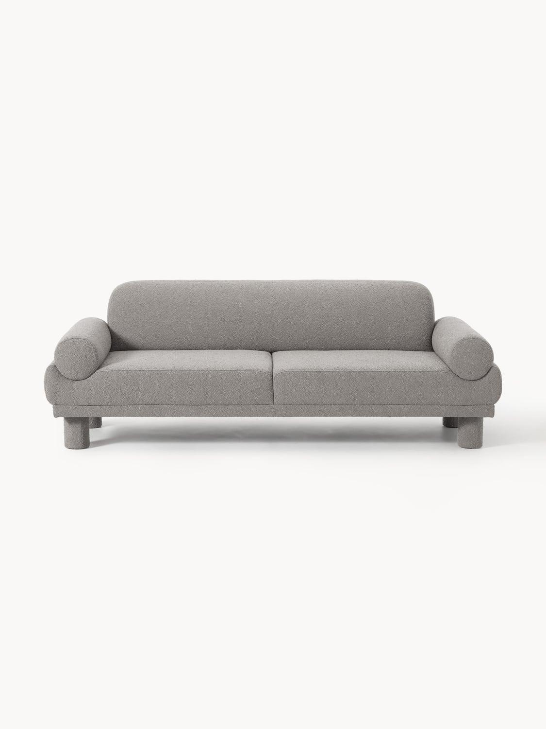 Lilo Bouclé Sofa (3-seater) — Grey