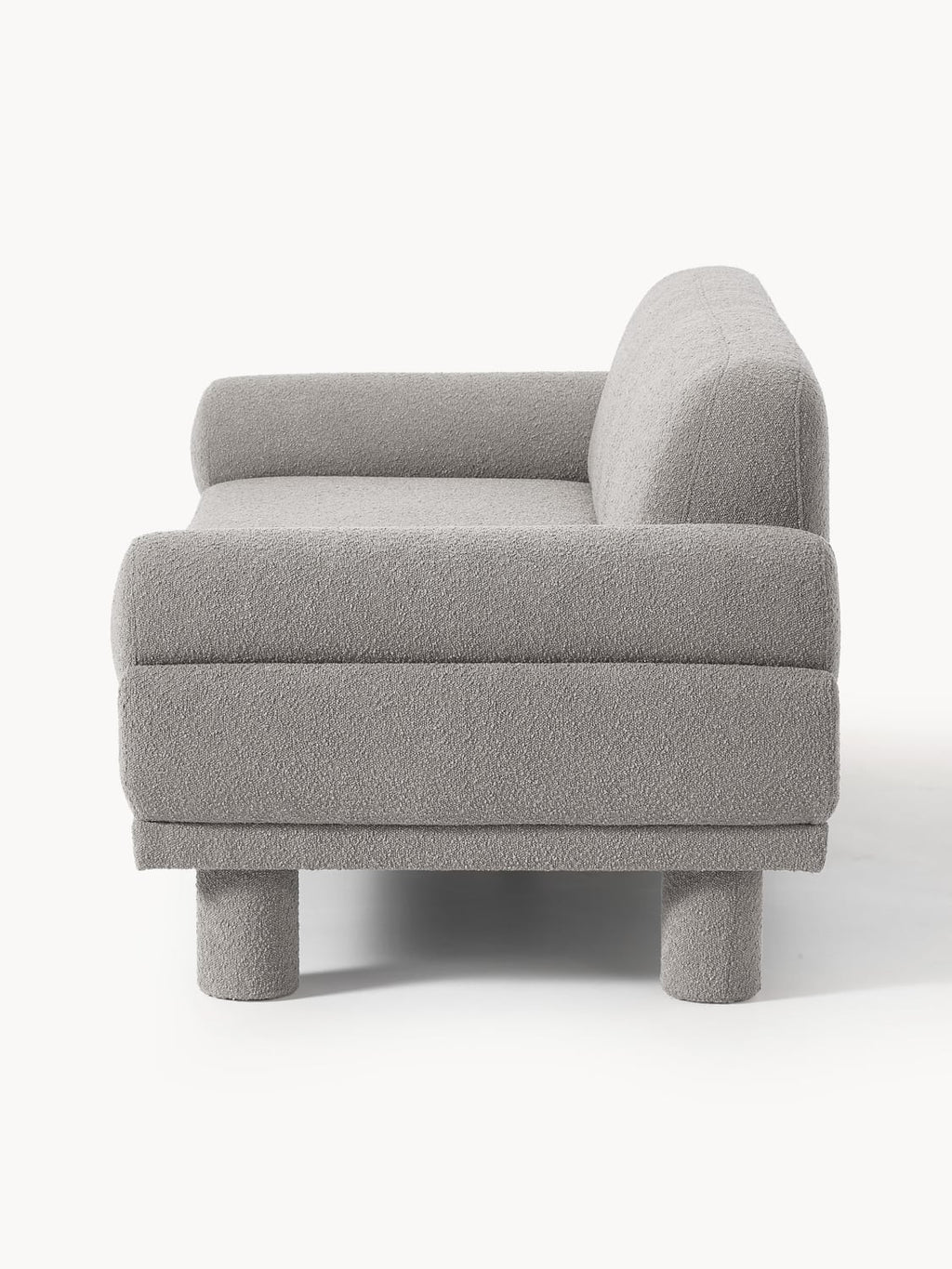 Lilo Bouclé Sofa (3-seater) — Grey