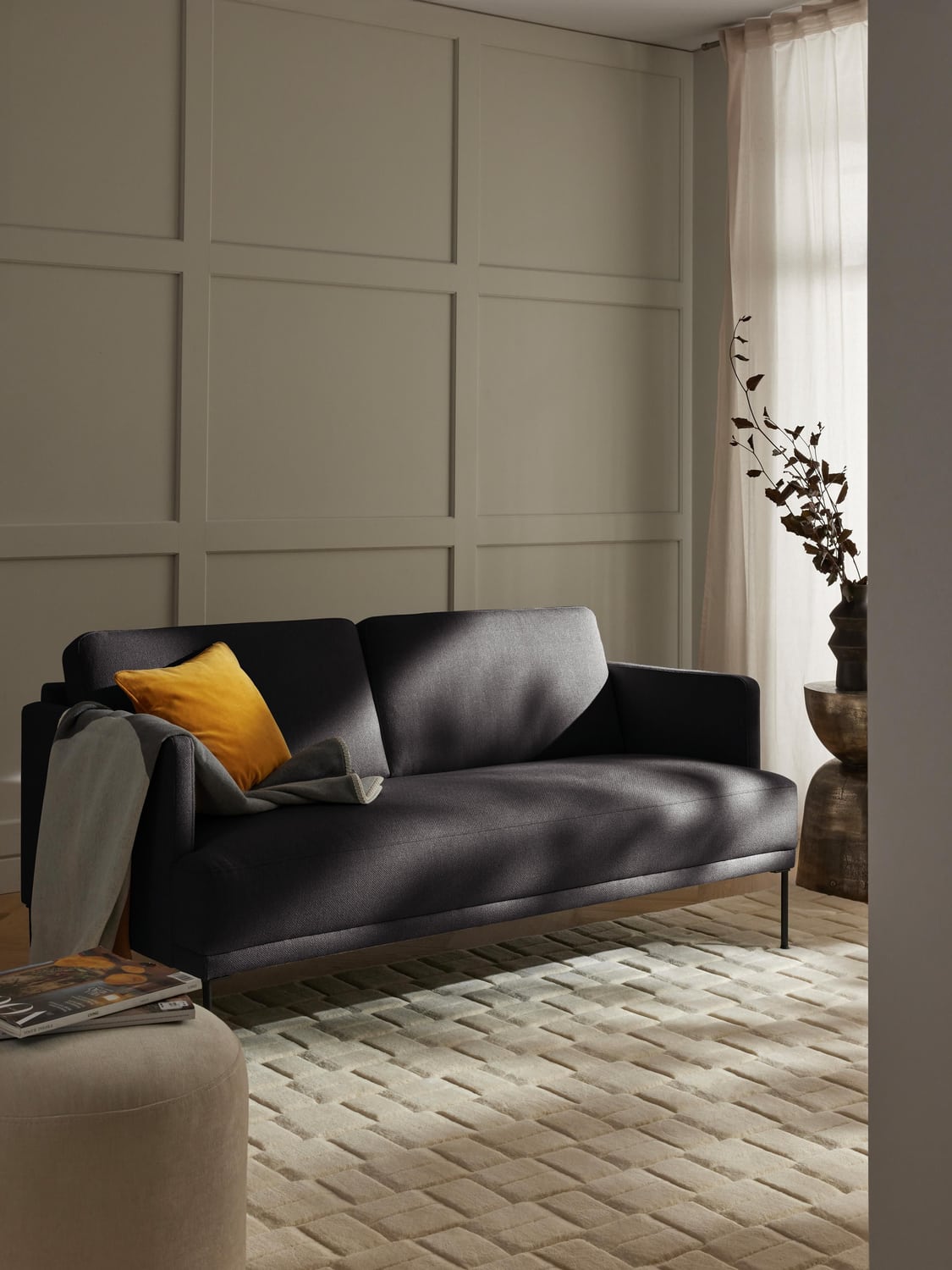 Fluente Sofa (2-seater) — Dark Grey
