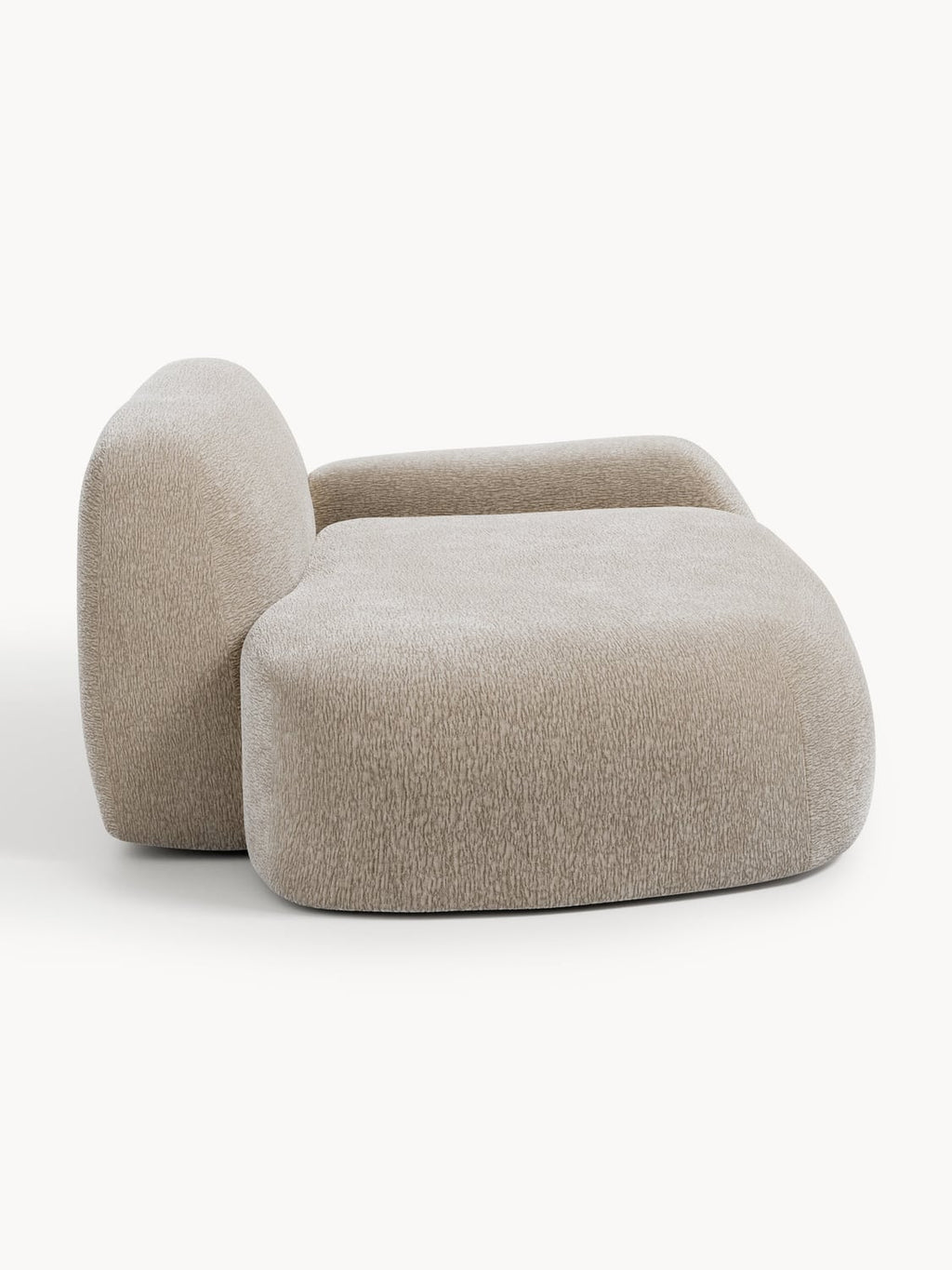 Wolke Sofa (2-seater) with Chaise Longue — Oatmeal