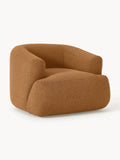 Sofia Bouclé Armchair — Cognac
