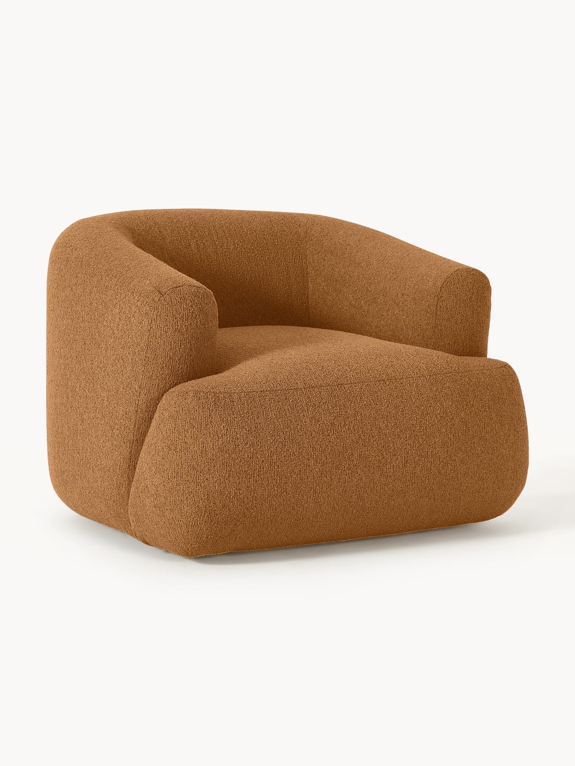 Sofia Bouclé Armchair — Cognac