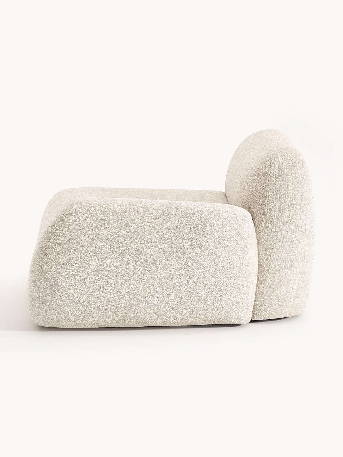 Wolke Bouclé Corner Module — Light Grey