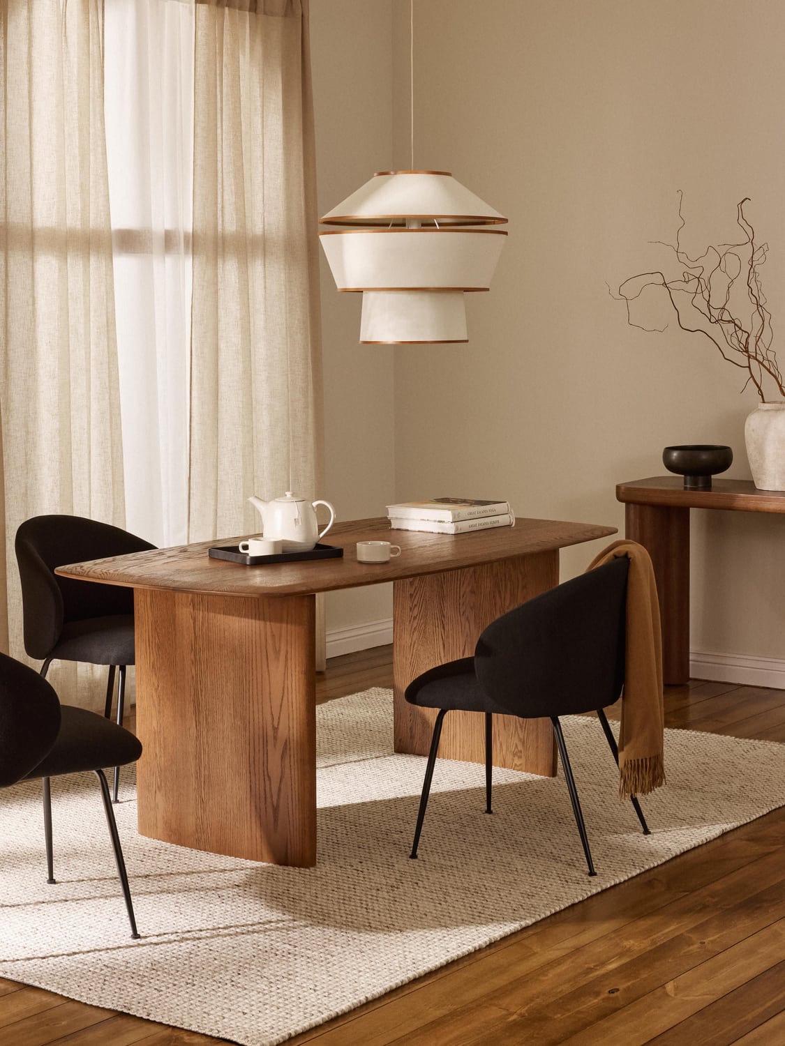 Chandler Dining Table in Oak, in various sizes