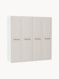 Charlotte Modular Hinged-Door Wardrobe, 200 cm Width, in various sizes — Light Grey