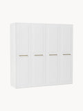 Charlotte Modular Hinged-Door Wardrobe, 200 cm Width, in various sizes — Off-White