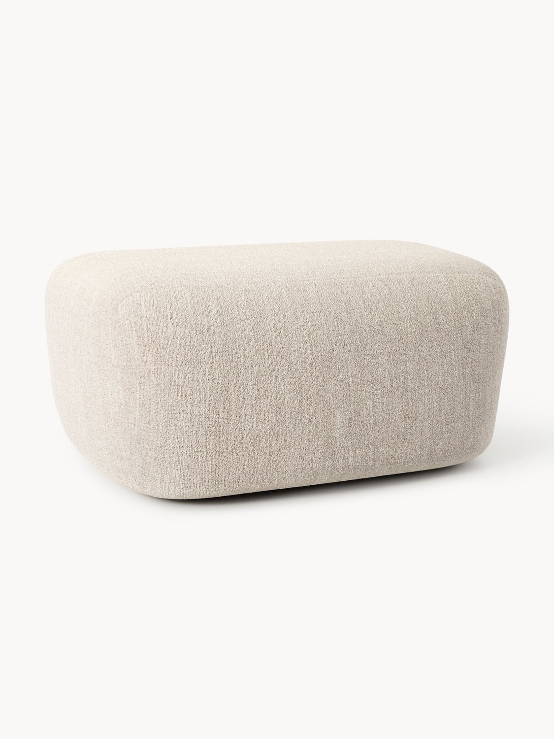 Wolke Large Bouclé Sofa Ottoman — Oatmeal