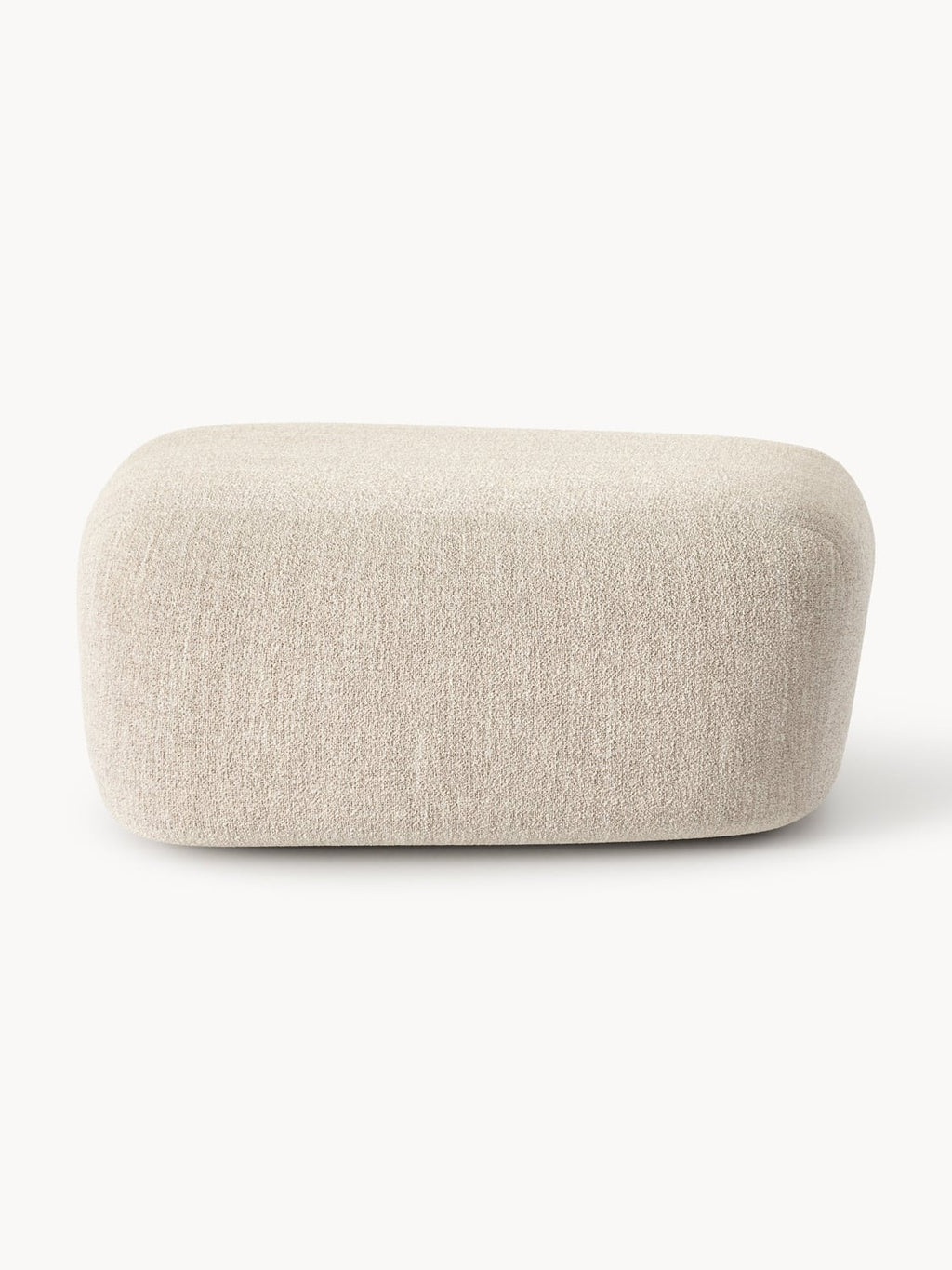 Wolke Large Bouclé Sofa Ottoman — Oatmeal