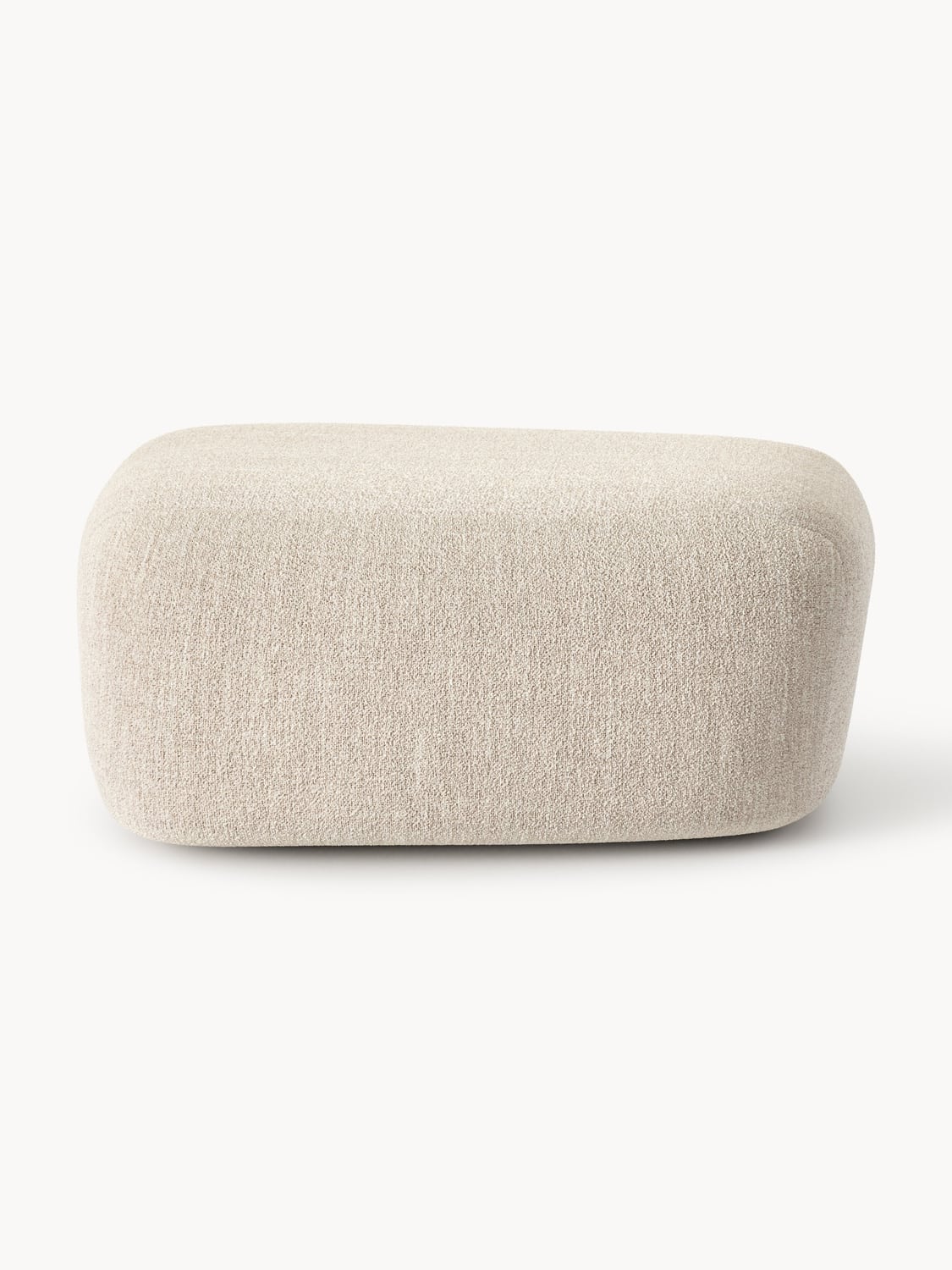 Wolke Large Bouclé Sofa Ottoman — Oatmeal