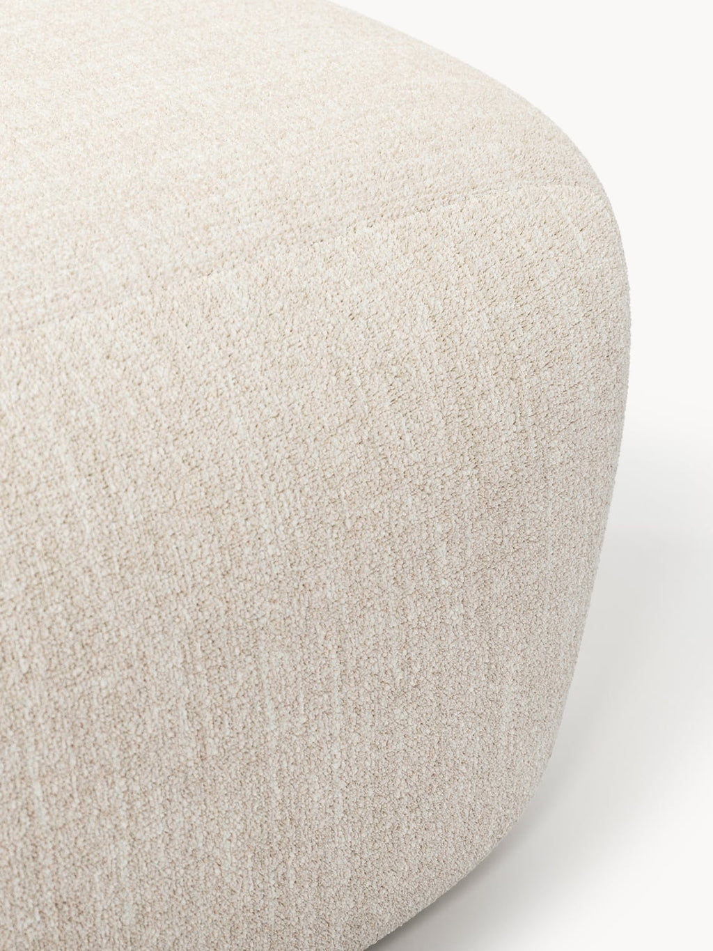 Wolke Large Bouclé Sofa Ottoman — Oatmeal