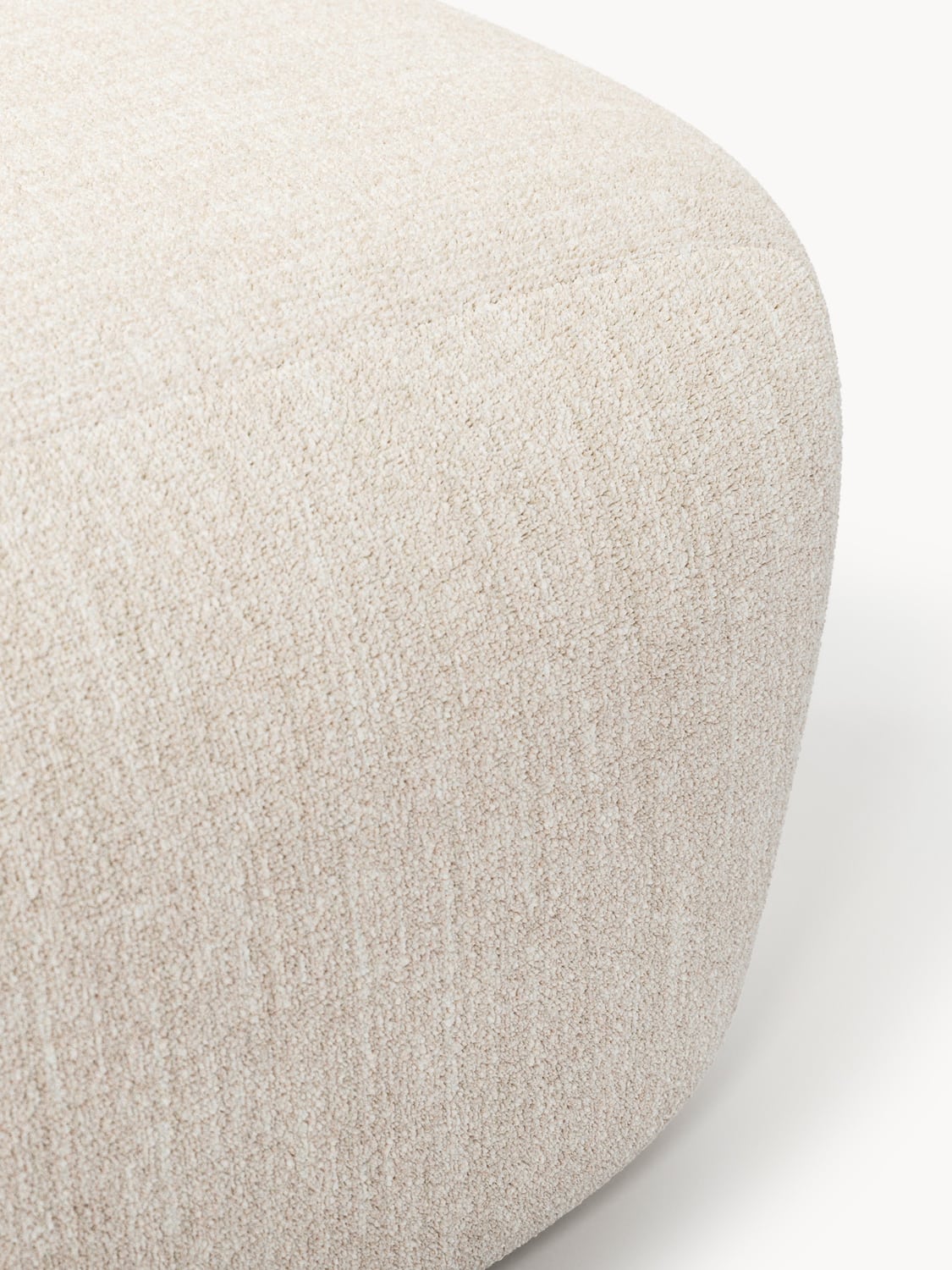 Wolke Large Bouclé Sofa Ottoman — Oatmeal