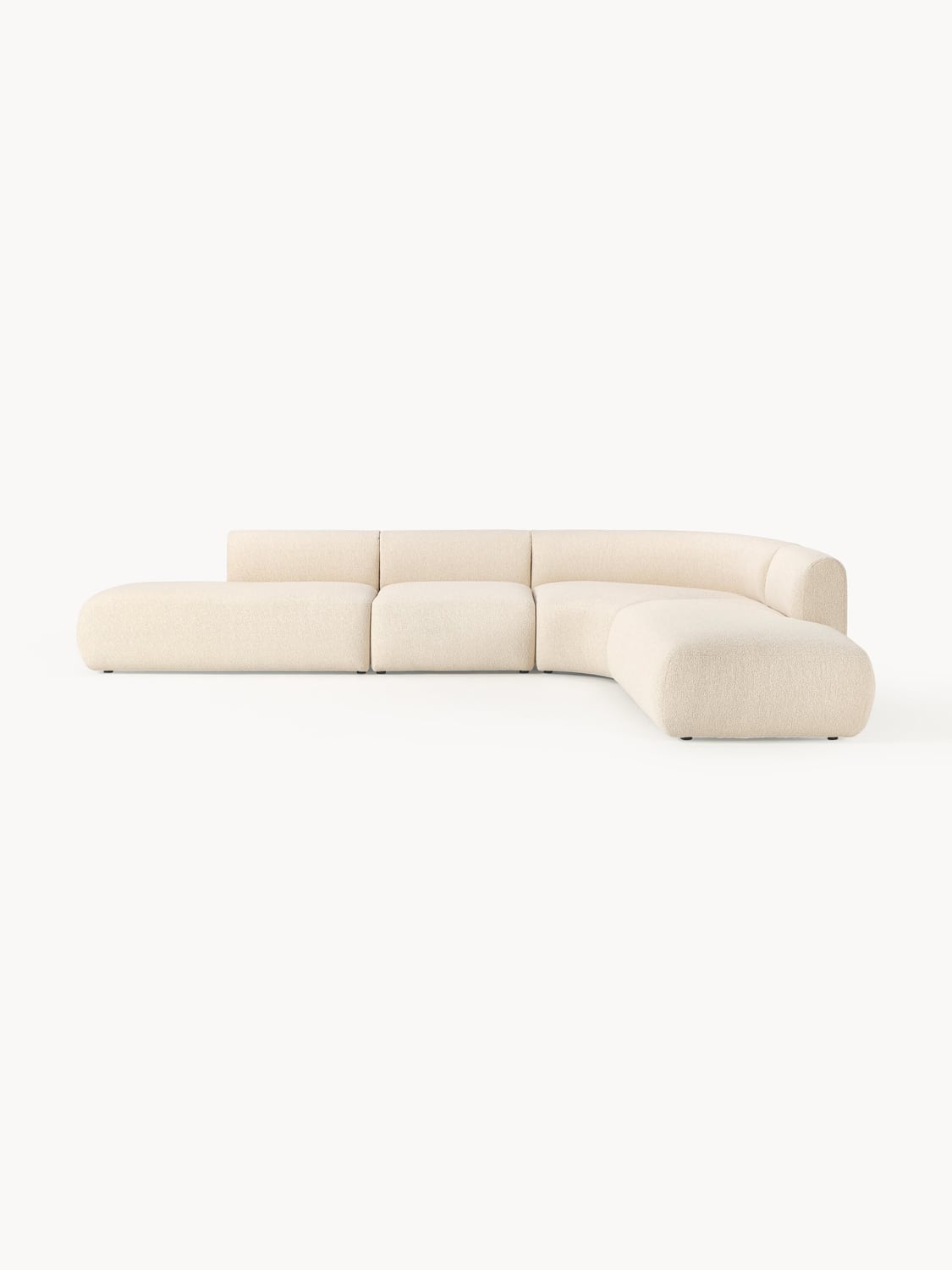 Sofia Modular Bouclé Corner Sofa (4-seater) — Off-White