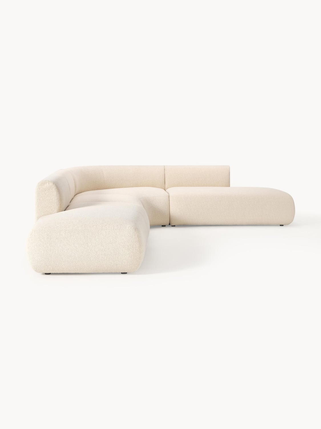 Sofia Modular Bouclé Corner Sofa (4-seater) — Off-White