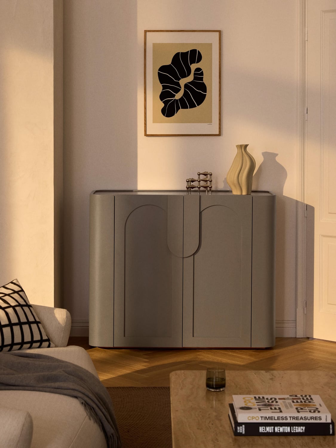 Jodie Highboard — Dark Grey