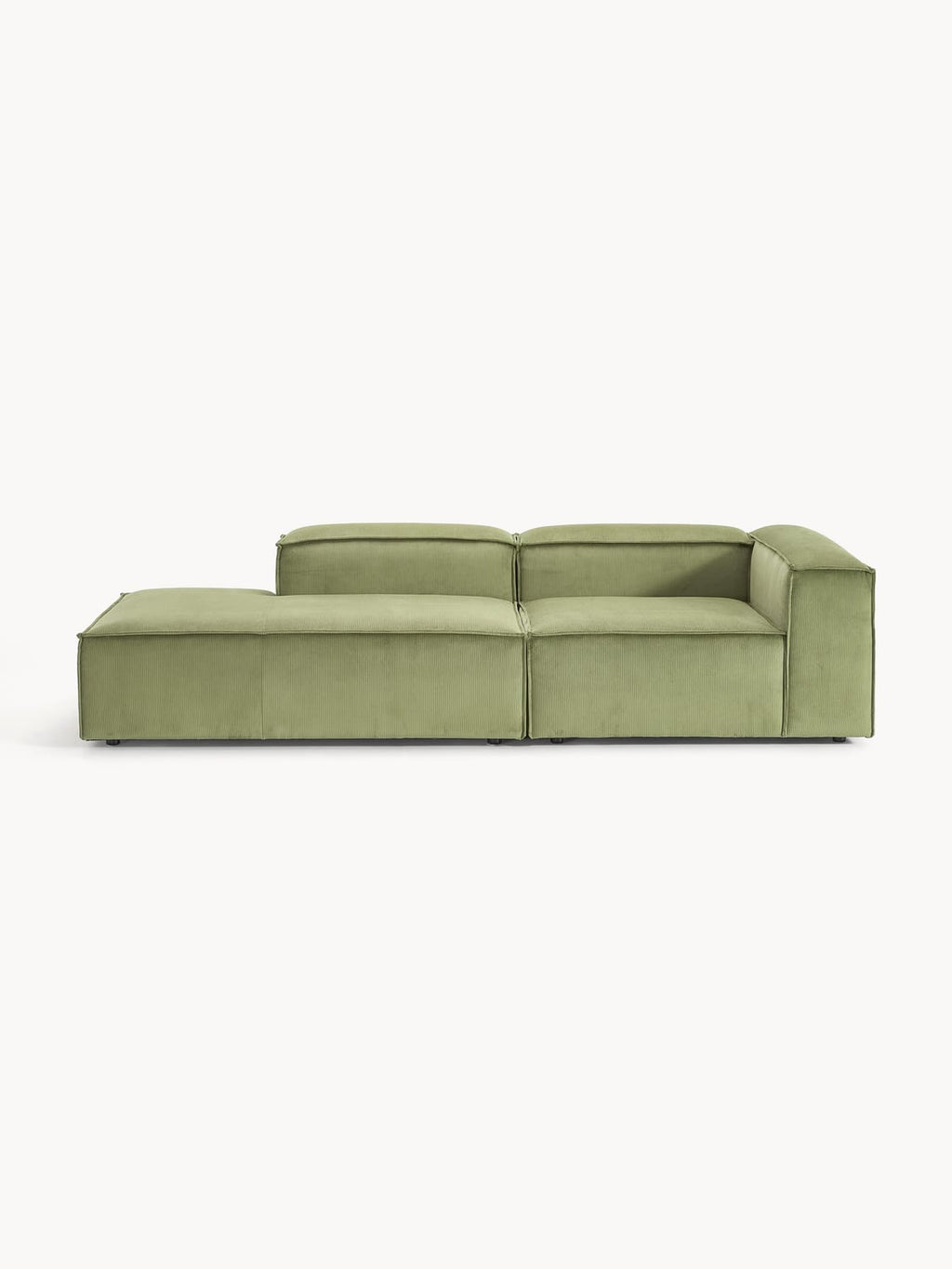 Lennon Modular Ottoman in Corduroy — Taupe