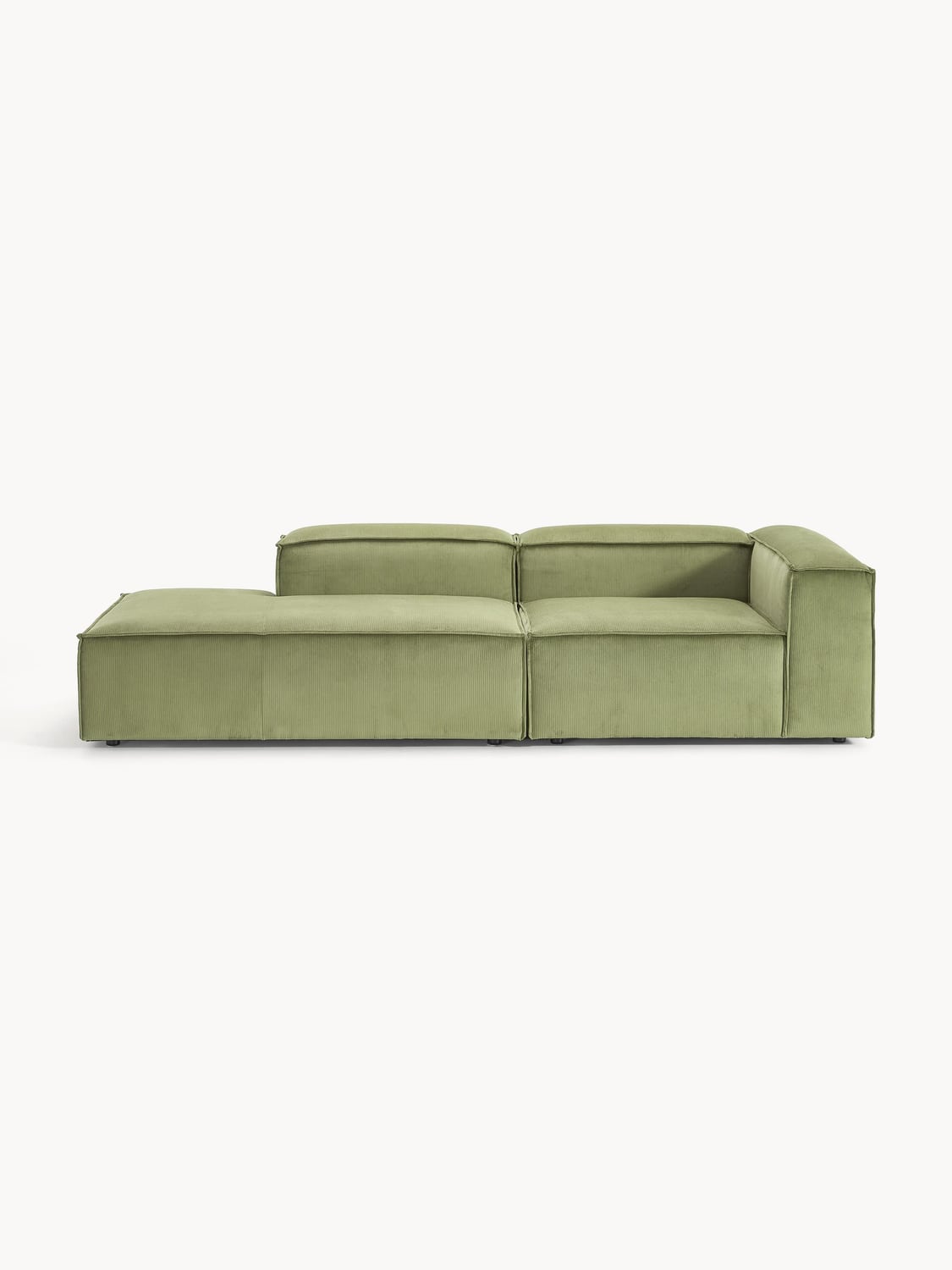 Lennon Modular Ottoman in Corduroy — Taupe
