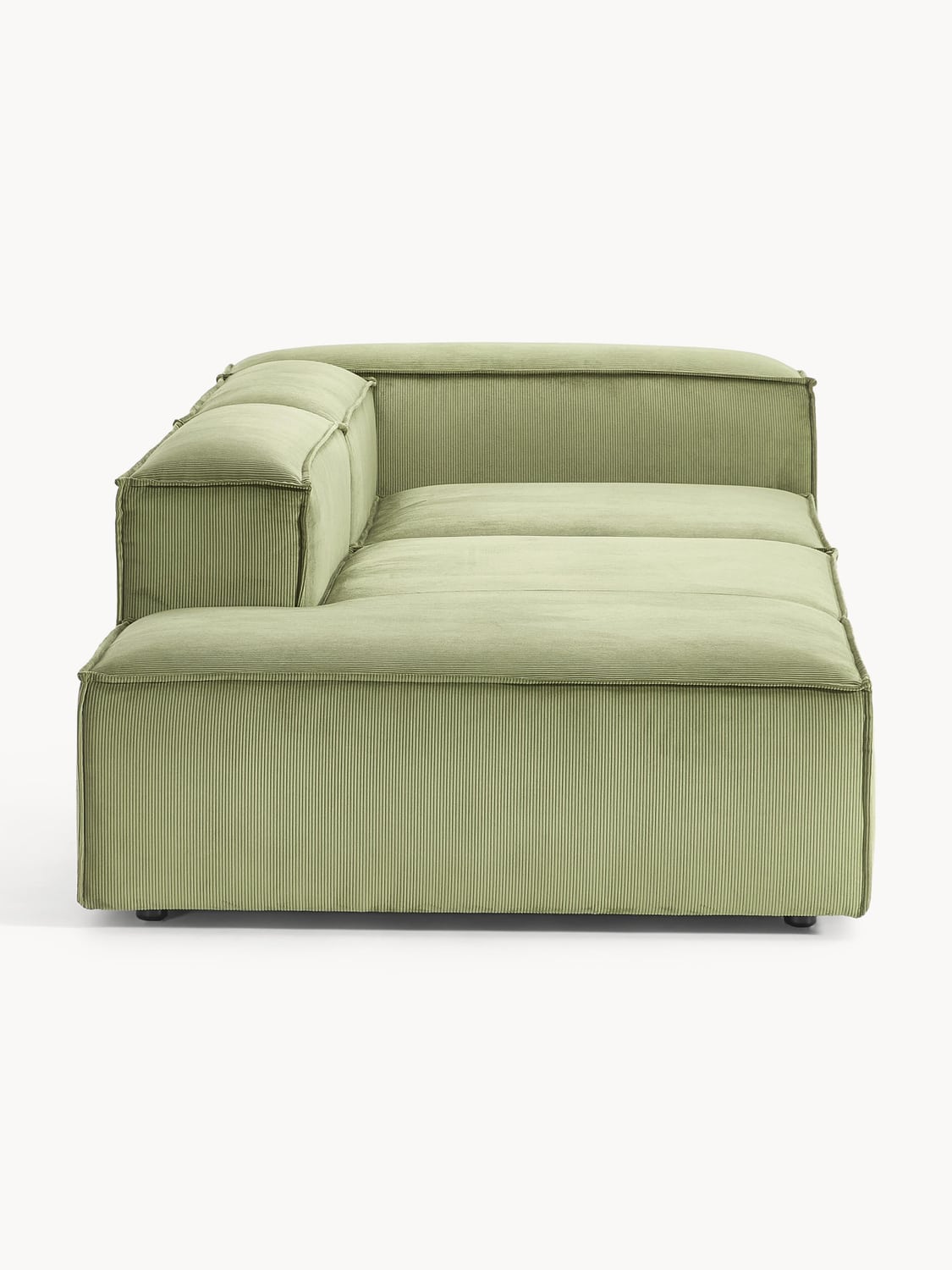 Lennon Modular Ottoman in Corduroy — Taupe