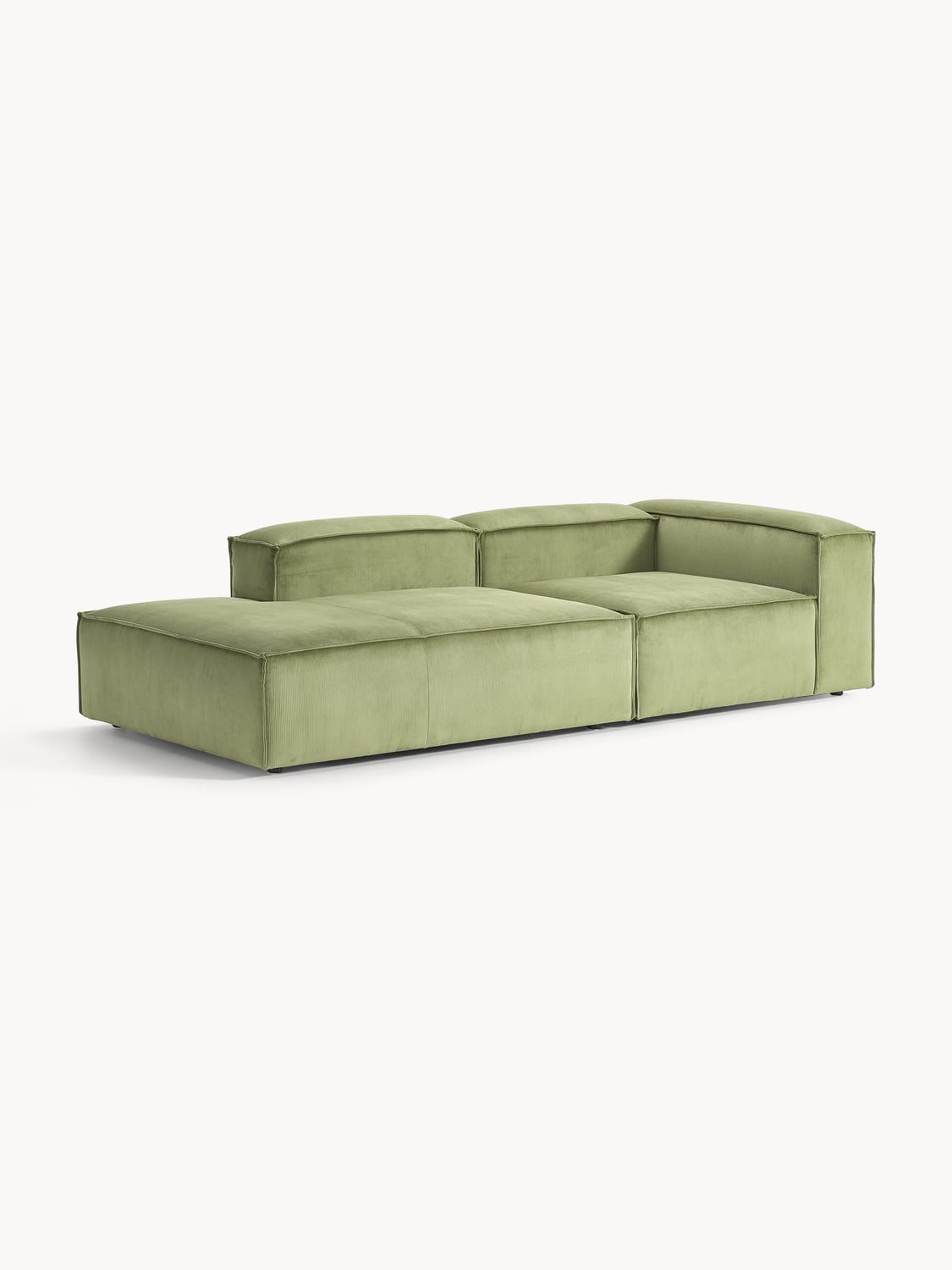 Lennon Modular Ottoman in Corduroy — Taupe