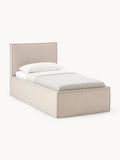 Dream Single Bed with Storage — Pearl Grey