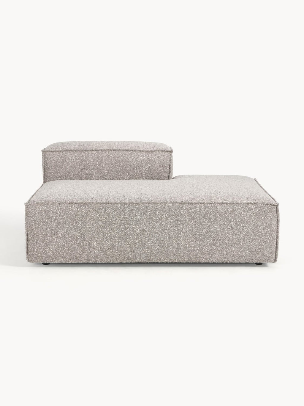 Lennon Ottoman Module in Bouclé — Oatmeal
