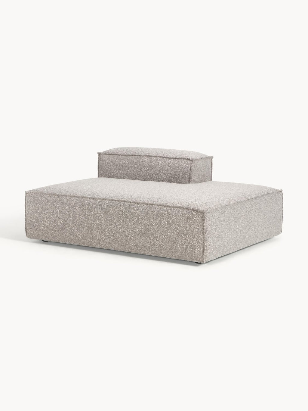 Lennon Ottoman Module in Bouclé — Oatmeal