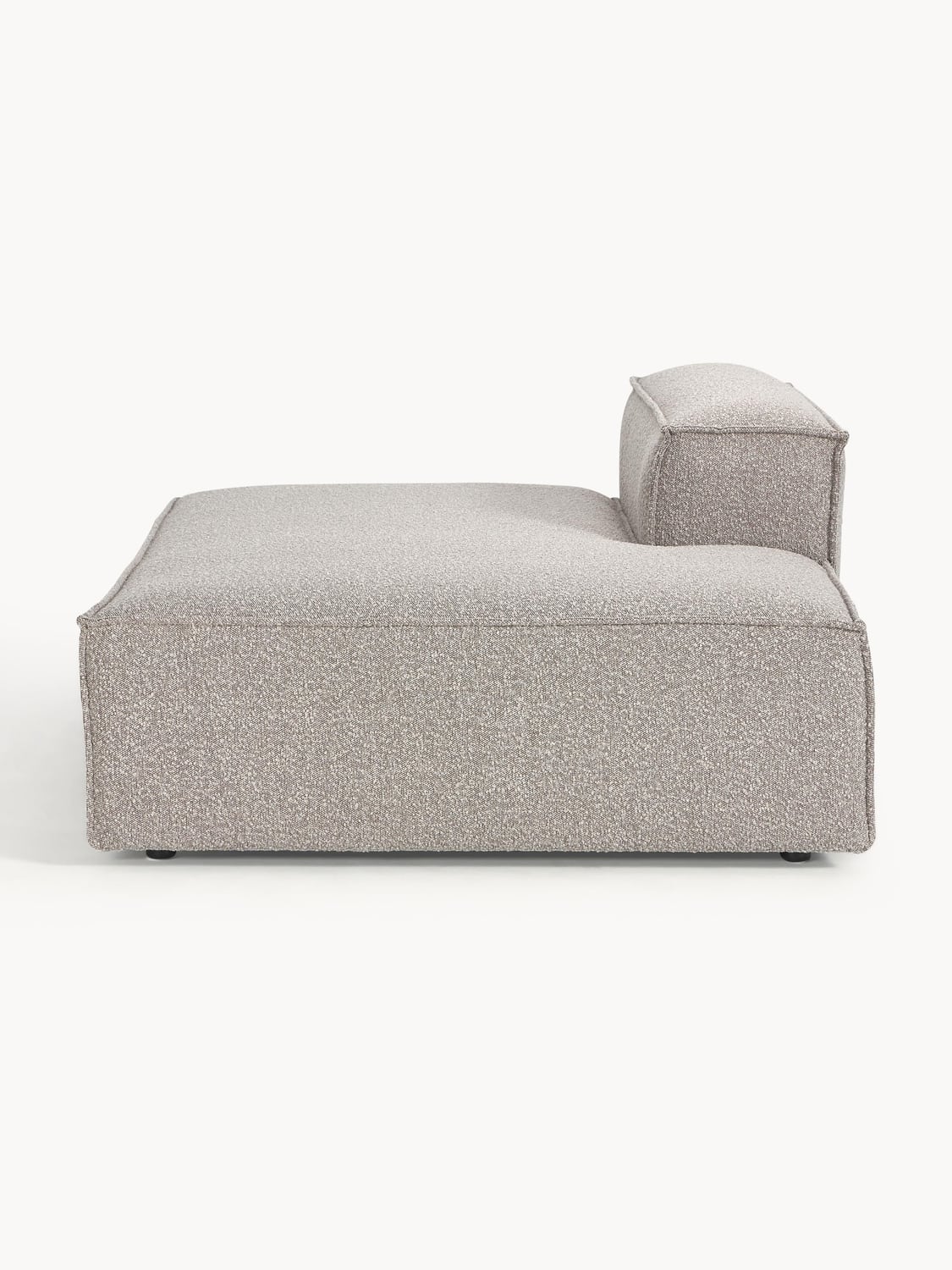 Lennon Ottoman Module in Bouclé — Oatmeal