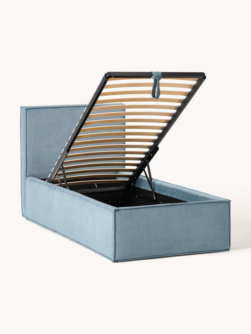 Dream Corduroy-Single Bed with Storage — Lilac
